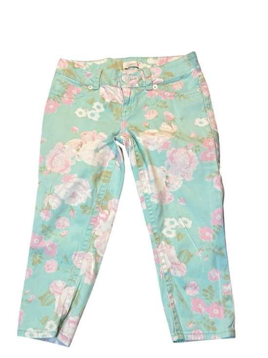 Seven7 Denim - Seven7 Pastel Tie-Dye Crop Jeans - Mint, Pink, Beige